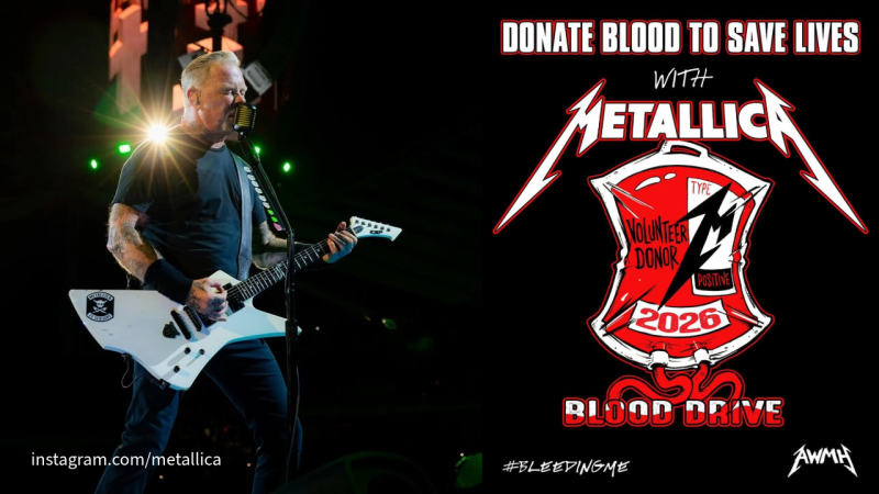 Metallica turn UK tour dates into a blood donation drive