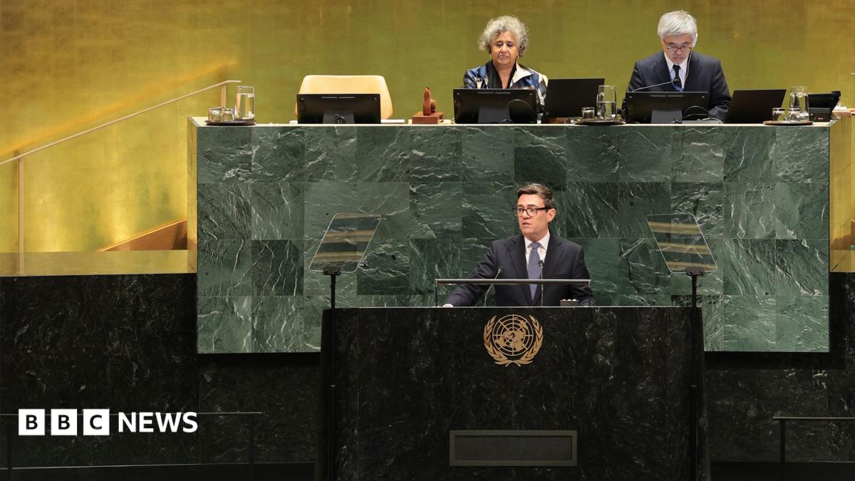 Watch: Key moments from Andy Burnham's first UN speech