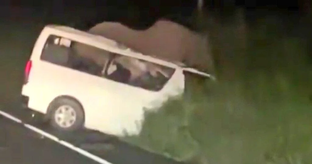 Minibus crashes into elephant crossing road in Uganda national park, killing 3 people