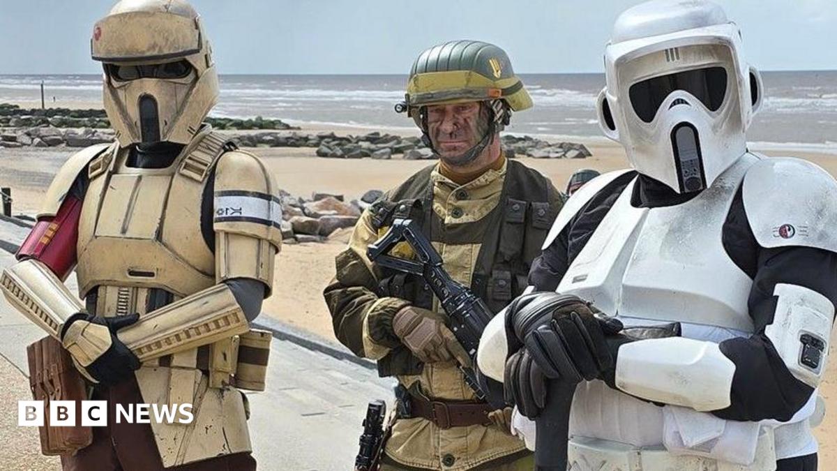 The seaside town where Stormtroopers patrol the beach