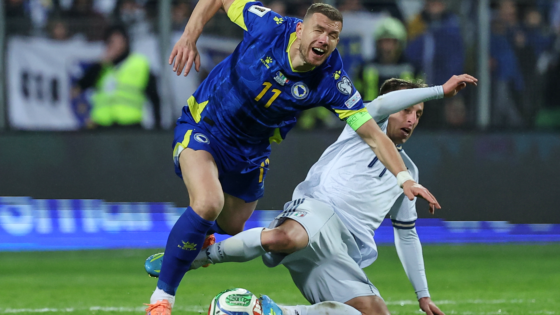Italy misses third straight World Cup after playoff loss to Bosnia