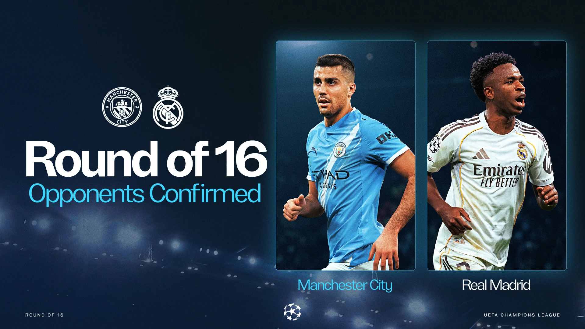 City to face Real Madrid in Champions League Round of 16