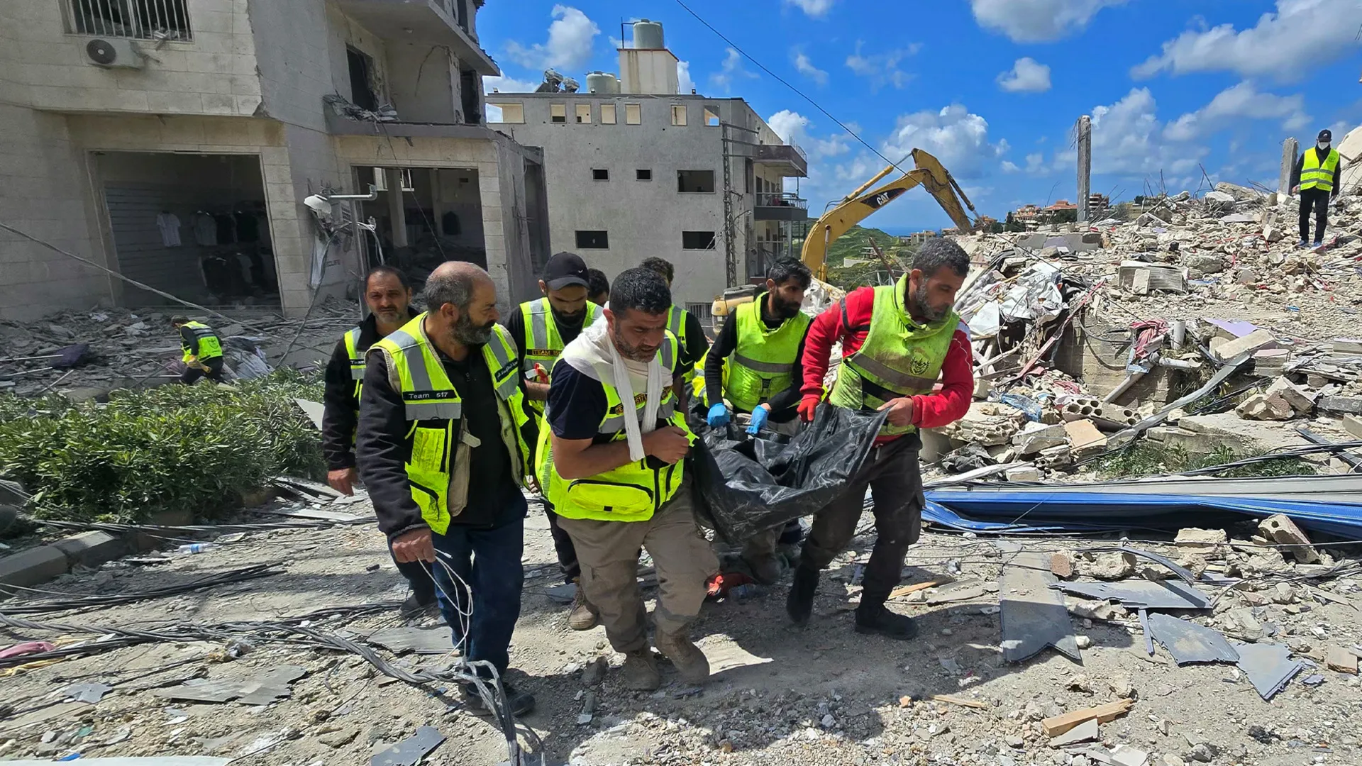Rescuers dig through rubble after deadly Israeli strikes in south Lebanon