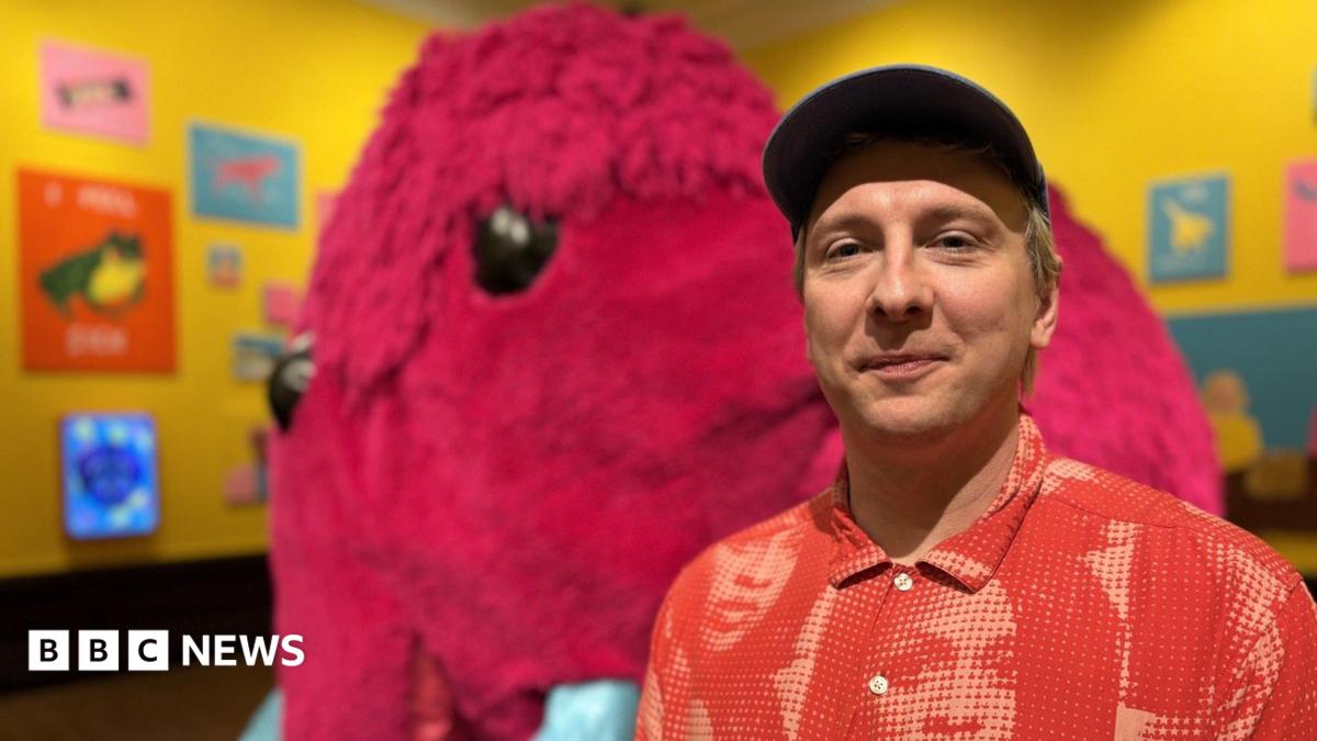 Giant pink mammoth and BBC Ceefax - Joe Lycett unveils first major solo art exhibition