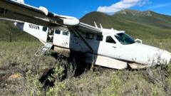 Watch: No injuries after plane crashes in remote Alaska wilderness