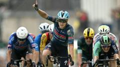 Merlier wins sprint finish on stage 12 of Tour