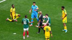 Three red cards - are referees getting tough at this World Cup?