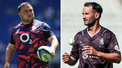 Rugby v cricket - England's George swaps sports to help tackle MND