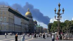 Steve Rosenberg: Russia's economic forum overshadowed by drone attacks on St Petersburg