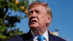 Trump says 'threat' led US to pull bombers from RAF Fairford