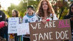 Watch: 'I am Jane Doe' protests across US call for end to sexual violence