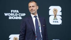Uefa president boycotts World Cup final in protest against Fifa