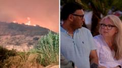 'We escaped Spanish wildfire, but our friends lost their lives'