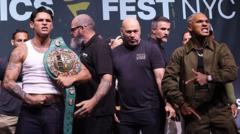 Security separate Benn and Garcia at heated media day