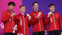 Wales win fourth Commonwealth Games swimming medal