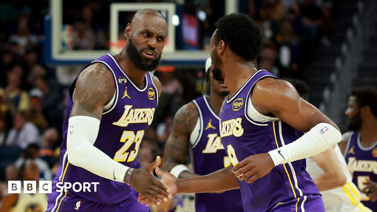 Bronny James sets up father LeBron in Lakers win