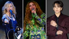 Madonna, Shakira and BTS to headline World Cup half-time show