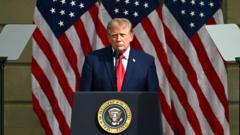 In 9/11 remarks, Trump links war with Iran