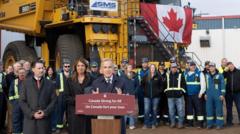 Carney pitches oil pipeline as a response to US-Canada trade war