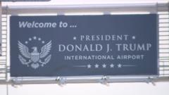 Travellers react as Florida airport renamed after Trump