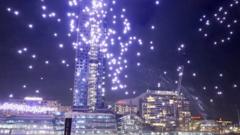 Watch: Drones crash into water after Sydney light show malfunction