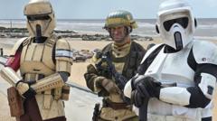 The seaside town where Stormtroopers patrol the beach