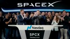 Elon Musk gets public trading of SpaceX under way from Texas