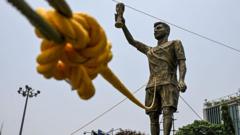 India's 'unsafe' 70ft Messi statue to be moved