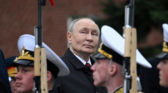 Putin denounces Nato at scaled back Victory Day parade