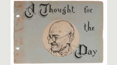 Gandhi's handwritten notes on life sold for $1.69m at Indian auction
