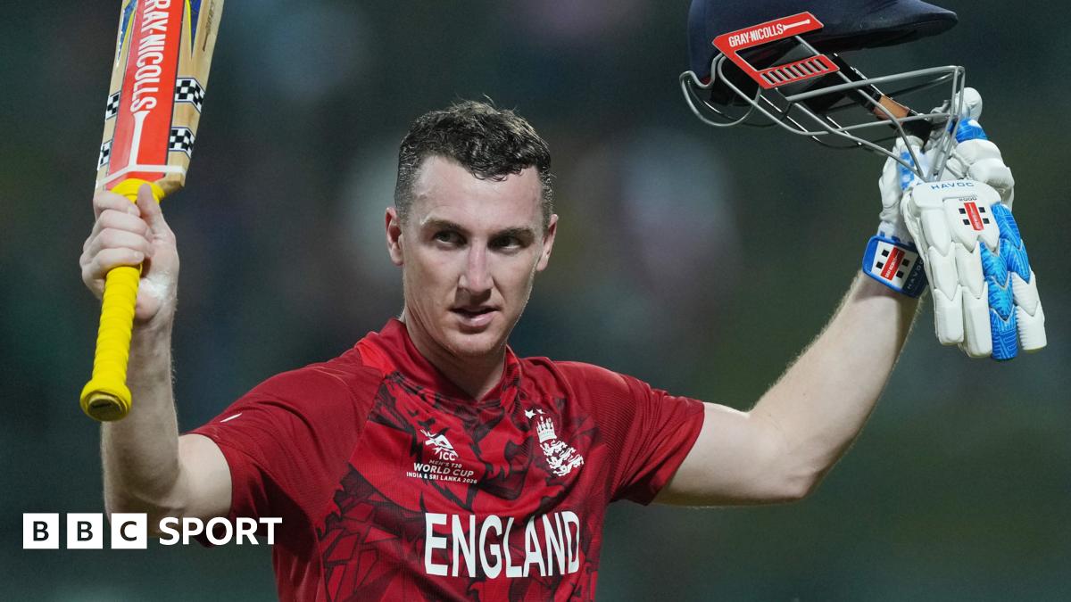 Stunning Brook century leads England into T20 World Cup semis