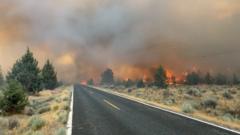 North America wildfires burn millions of acres in western US and Canada