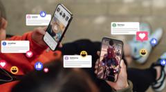 Excessive social media 'negatively impacts wellbeing'