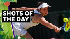 'Incredible!' - best shots from day ten at Wimbledon