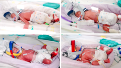 Rare identical quadruplets born in Australia