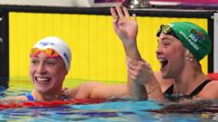 MacInnes overcomes nerves to win swimming silver