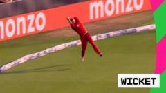 How close is that?! Kellaway's unbelievable catch on the boundary