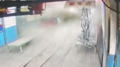 Moment of gas explosion at China coal mine