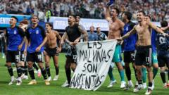 Argentina face disciplinary action for Falklands banner in semi-final win
