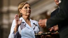 Watch: Moment Darline Graham is sworn in to senate seat