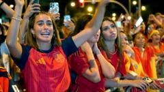 Moment fans in Madrid celebrate World Cup win
