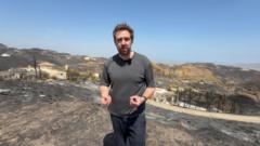 'This landscape is completely charred': Inside the village at epicentre of Spain's wildfires