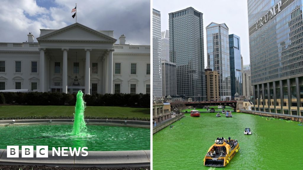 Parades, rivers and the White House fountain: US celebrates St Patrick's Day