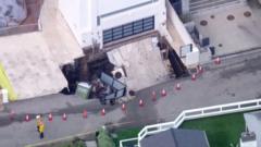 Sinkhole appears outside Malibu home thought to belong to Nicolas Cage