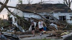 Drone footage shows Wisconsin tornado damage