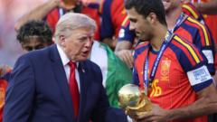 Trump, Bieber and Shakira - a World Cup final like never before