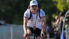Bottas cycling from Malaysia to Singapore Grand Prix