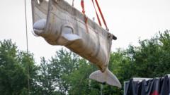 Beluga whales relocated from closed Canadian marine park arrive in US