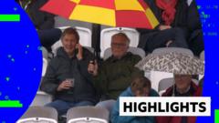 Rain frustrates England as they edge closer to victory on day three