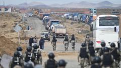 Bolivian minister's convoy ambushed while overseeing roadblock clearance